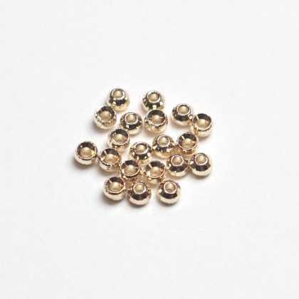 Główki wolframowe reflex gold 3.2 mm 20 szt. tungsten regular diamond cut beads